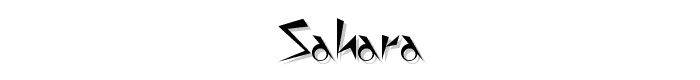 Sahara font