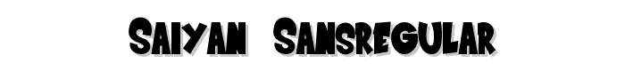 Saiyan%20SansRegular font