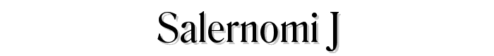 Salernomi%20J font