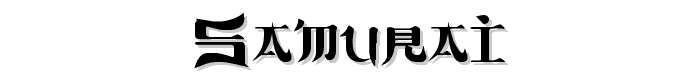 Samurai font