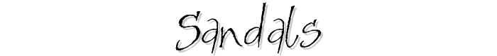 Sandals font