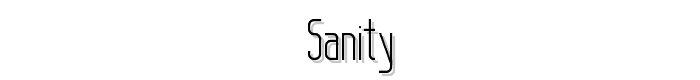 Sanity font
