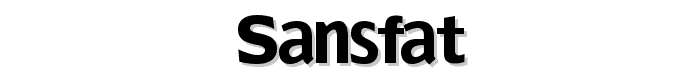 SansFat font