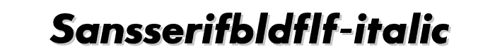 SansSerifBldFLF-Italic font
