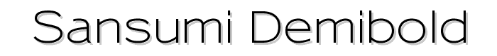 Sansumi-DemiBold font