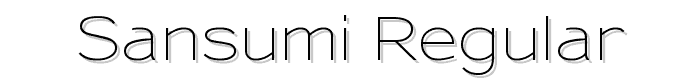 Sansumi-Regular font