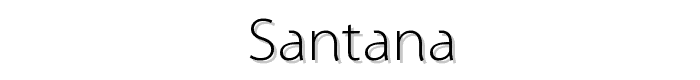 Santana font