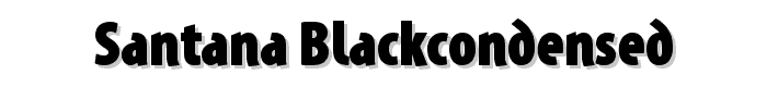 Santana-BlackCondensed font
