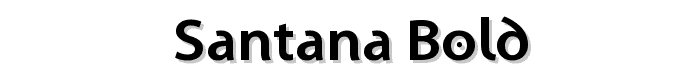 Santana-Bold font