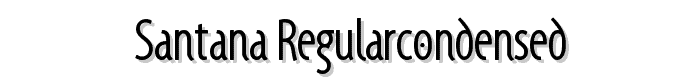 Santana-RegularCondensed font