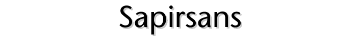 SapirSans font