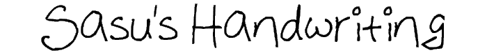 Sasu_s%20Handwriting font