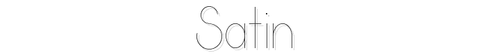 A preview of the Satin font