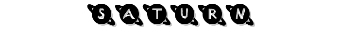 Saturn font