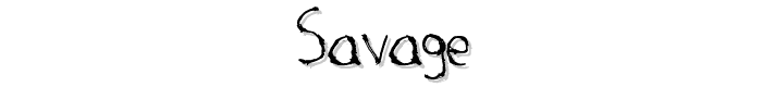 Savage font