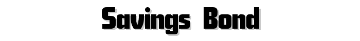 Savings%20Bond font