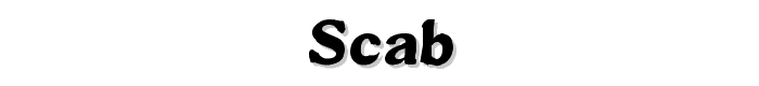 Scab font