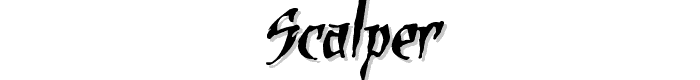 Scalper font