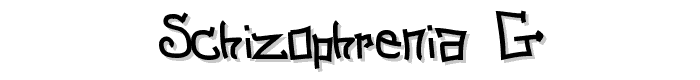 Schizophrenia%20G font