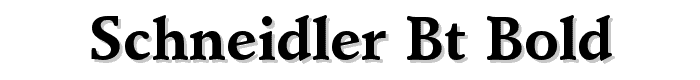 Schneidler%20BT%20Bold font