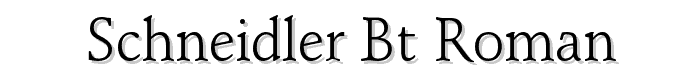 Schneidler%20BT%20Roman font