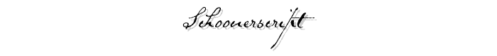 SchoonerScript font