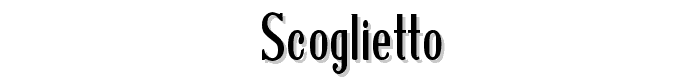 Scoglietto font