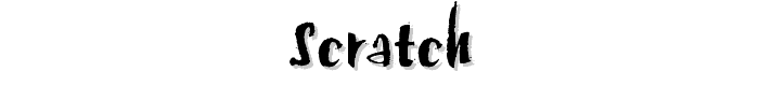 Scratch font