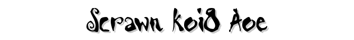 Scrawn%20KOI8%20AOE font