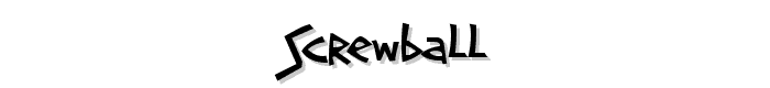 Screwball font