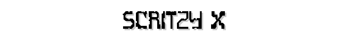 Scritzy%20X font