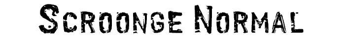 Scroonge-Normal font