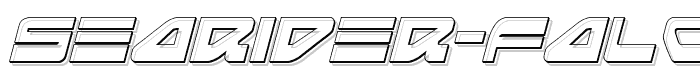 Searider Falcon 3D Italic font