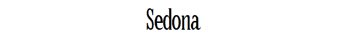Sedona font