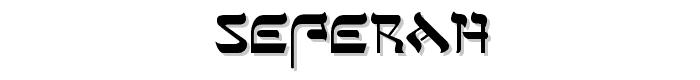 SeferAH font