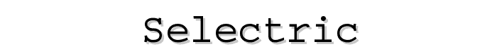 Selectric font