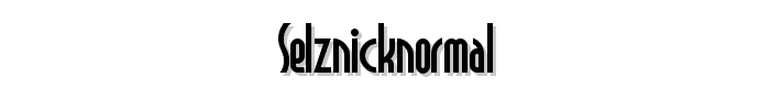 SelznickNormal font