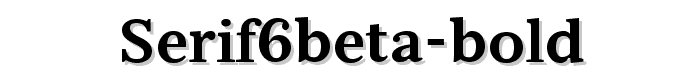 Serif6Beta Bold font