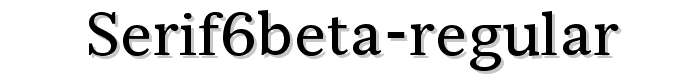 Serif6Beta%20Regular font