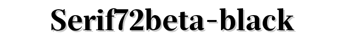 Serif72Beta Black police