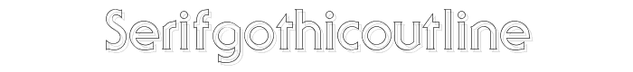 SerifGothicOutline font