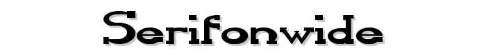 Serifonwide font