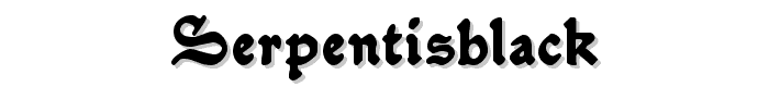 SerpentisBlack font