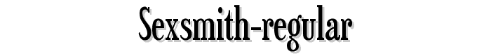 Sexsmith-Regular font
