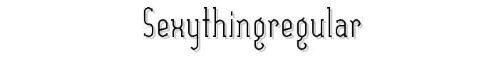 SexythingRegular font