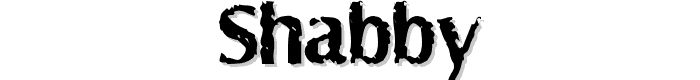 Preview of Shabby font