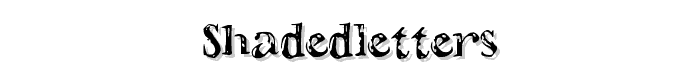 ShadedLetters font