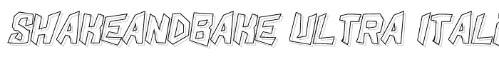 ShakeAndBake%20Ultra%20Italic font