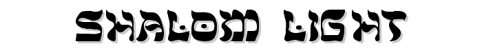 Shalom-Light font