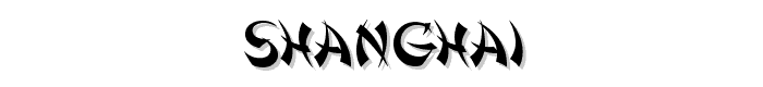 Shanghai font